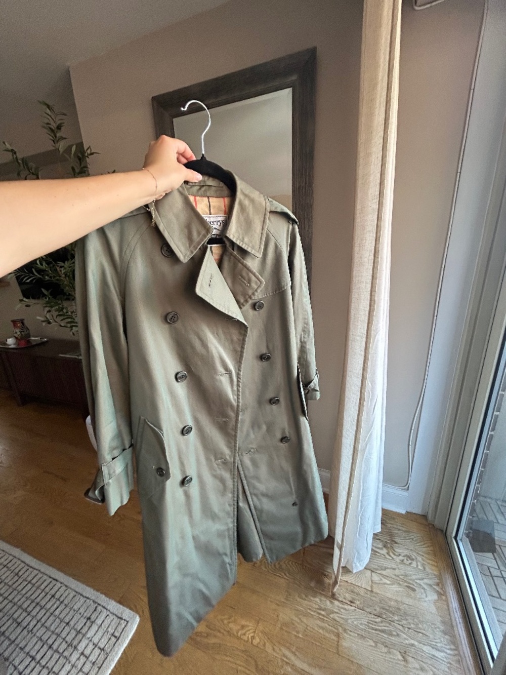 Vintage Burberry 100% Cotton Trench Coat